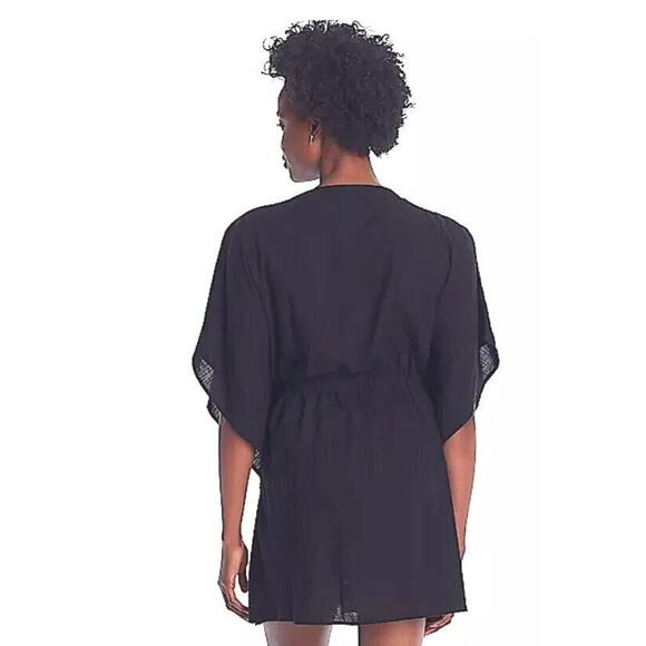 Blue by Rod Beattie Women's Woven Cotten Swimsuit Cover-Up in Black Medium $70 - Picture 4 of 8